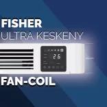 FISHER parapet/mennyezeti fan-coil, 2,1 kW, fehér