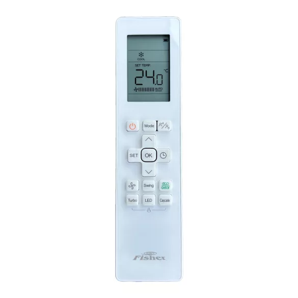 Fisher Art 2,5 kW Fehér - Fényes előlappal FSAIF-Art-94AE3-W/FSOAIF-Art-94AE3