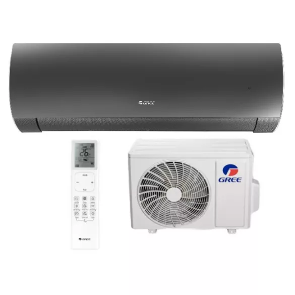 Gree Dark Pro GWH09ACCXB-K6DNA1G-DARK oldalfali split klíma csomag 2,7 KW