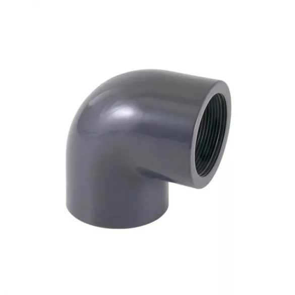 PVC idom - Könyök 90° DN=20 mm x 1/2“ int., ragasztás / belső menet